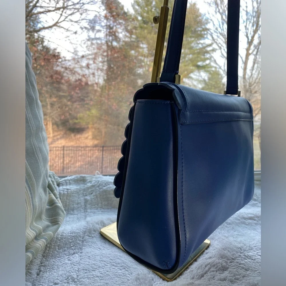 Kate Spade New York Maple Ct Scallop Jazmin Royal Blue Shoulder Bag - Picture 3 of 10